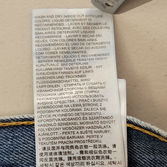 Levis 501 Jeans Men 36 Blue Straight Medium Wash Denim Button Fly Pants 36x30 - Picture 12 of 16